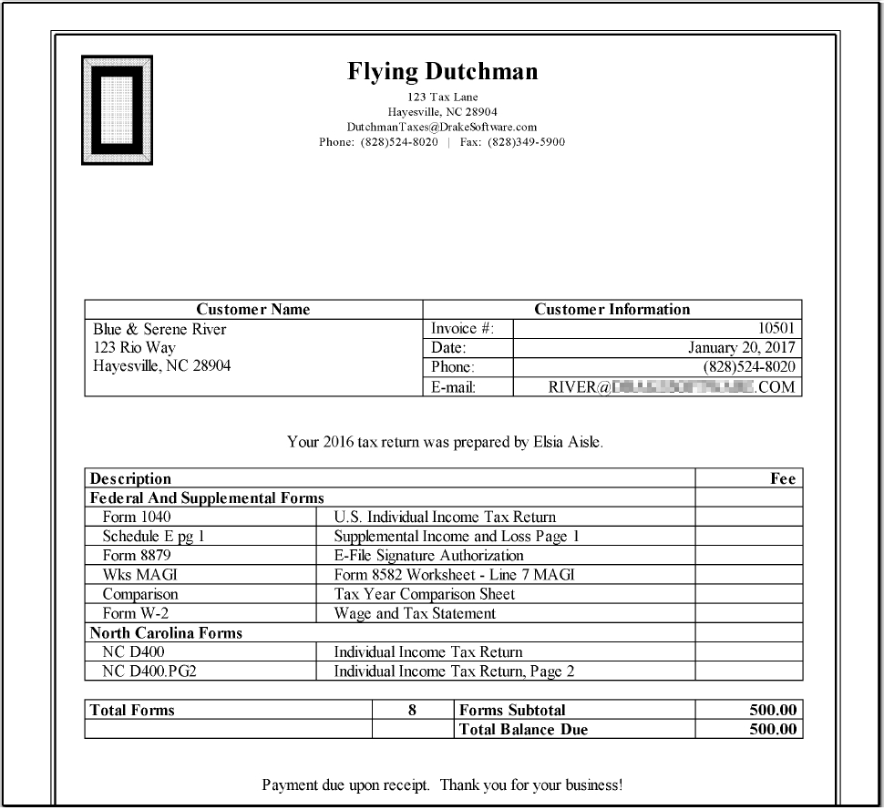 Template For Billing Statement from kb.drakesoftware.com
