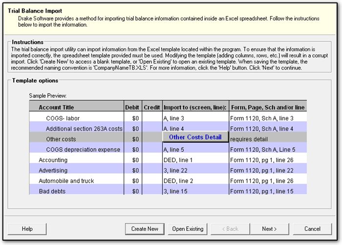 form 1065 excel template
 Trial Balance Import for 8, 8S, 8, and 8 Returns