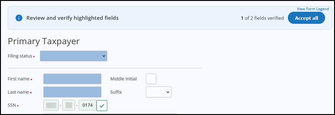 Verify Field option