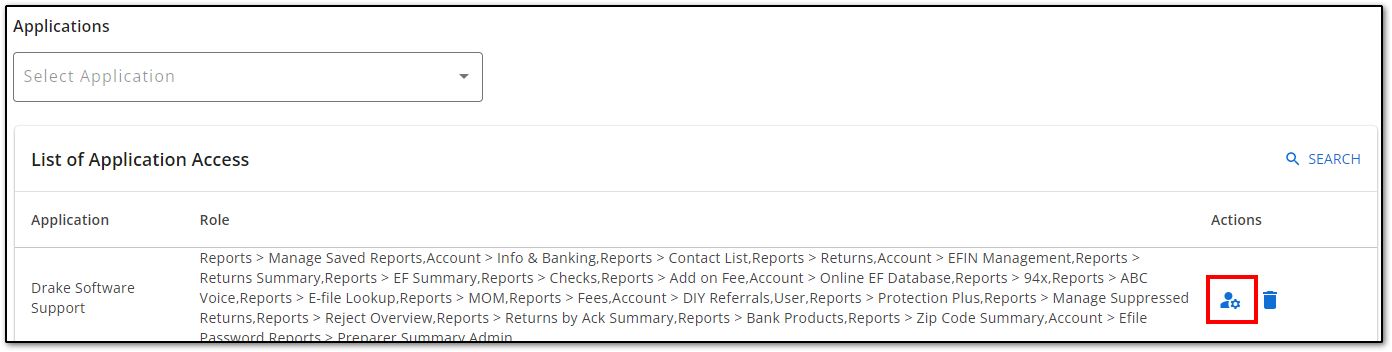 Image of Drake User Manager Application Access. Image of Drake User Manager Application Access.