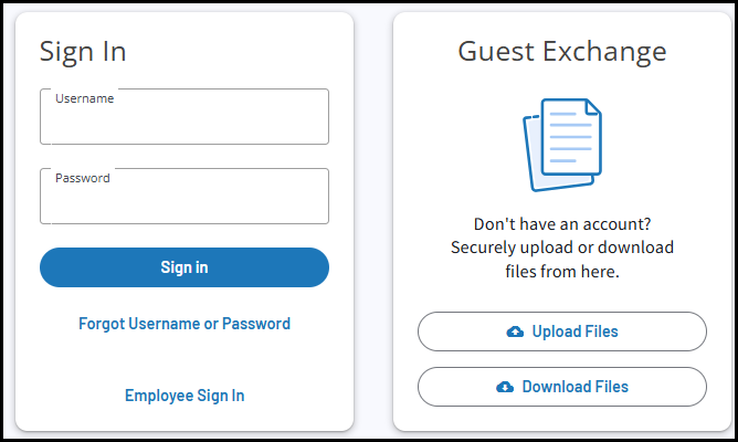 Portals Guest Exchange panel