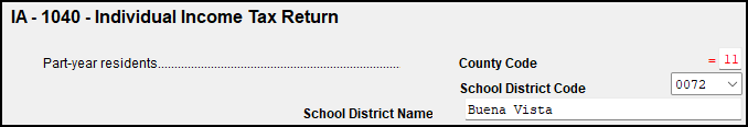 Image of school district on IA screen 1