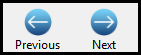 Image of previous and next buttons on the data entry toolbar