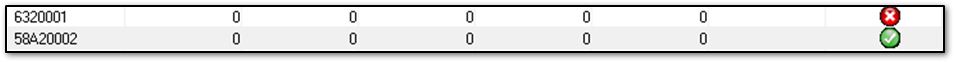 Image showing what a TX return looks like on EF Selection.