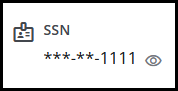 Eye icon beside SSN
