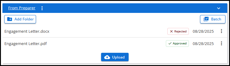 File Statuses File Statuses