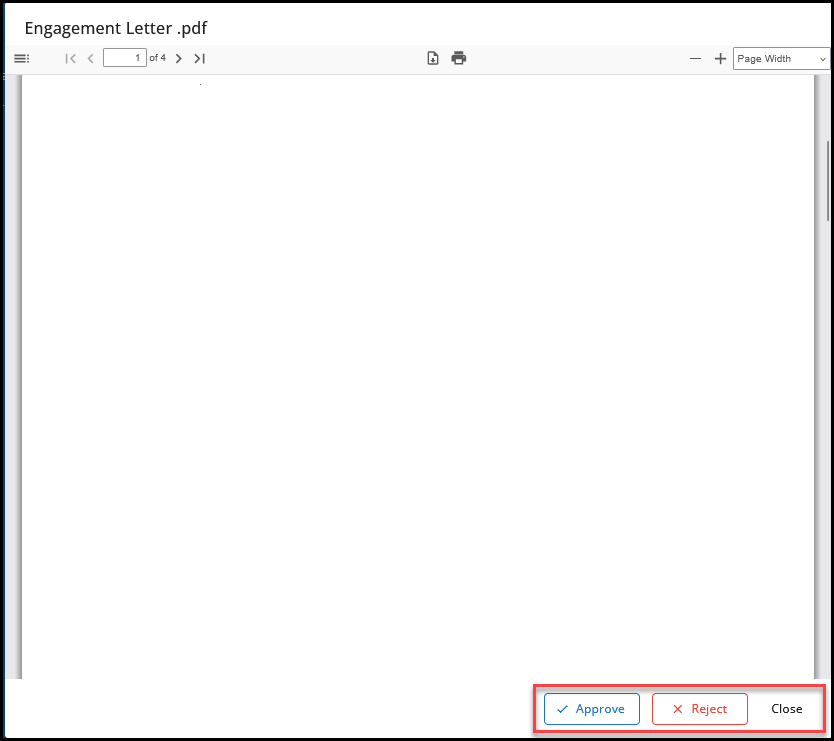 Approve or Reject file Approve or Reject file