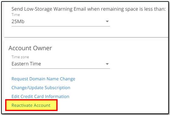 reactivate account reactivate account